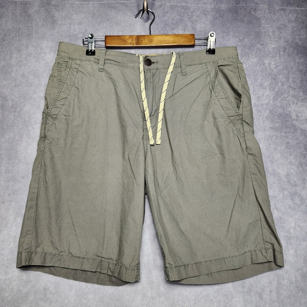 Lucky‎ Brand Mens Gray Lightweight Cotton Drawstring Shorts Size 33 7M20514